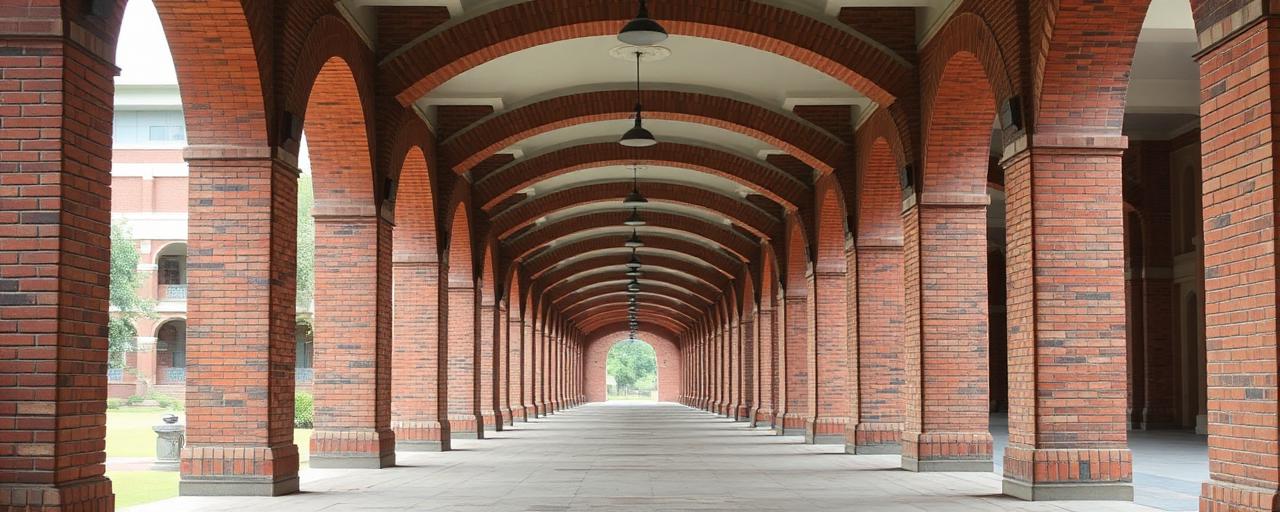 Campus corridor representative of IIM Kozhikode